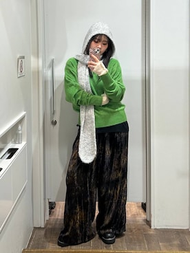 「アイテム（ストール/ショール）」を使った、masakiさん（レディース・161cm・20代）の秋コーディネート