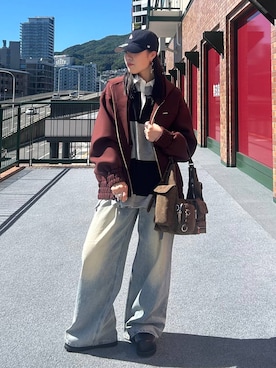 「アイテム（ポロシャツ）」を使った、masakiさん（レディース・161cm・20代）の秋コーディネート