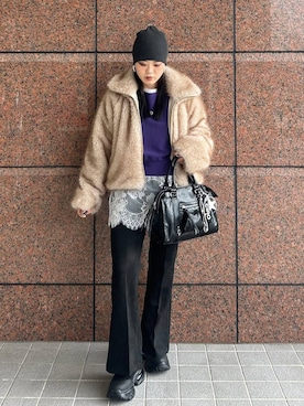 「アイテム（スマホグッズ）」を使った、masakiさん（レディース・161cm）の秋コーディネート