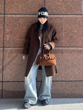 「アイテム（ピーコート）」を使った、masakiさん（レディース・161cm・20代）の冬コーディネート