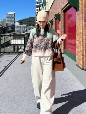 「アイテム（スウェットパンツ）」を使った、masakiさん（レディース・161cm・20代）の秋コーディネート