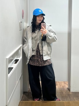 「アイテム（スウェットパンツ）」を使った、masakiさん（レディース・161cm・20代）の冬コーディネート