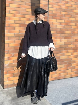 「アイテム（ボストンバッグ）」を使った、masakiさん（レディース・161cm・20代）の秋コーディネート