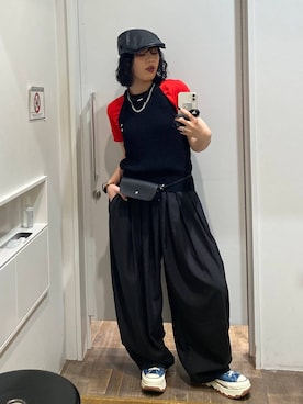 「JEANASIS（ジーナシス）のアイテム（Tシャツ/カットソー）」を使った、masakiさん（レディース・161cm）の春コーディネート