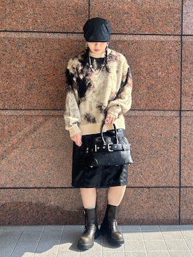 「アイテム（ブーツ、グリーン系）」を使った、masakiさん（レディース・161cm）の秋コーディネート