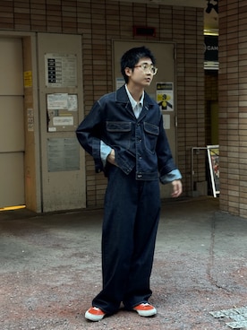 野口心さん（メンズ・175cm）の秋コーディネート