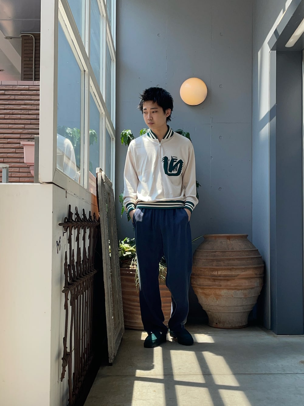 「SASQUATCHfabrix.のアイテム（ジャケット/アウター、その他）」を使った、野口心さん（メンズ・175cm）の夏コーディネートの1枚目の写真
