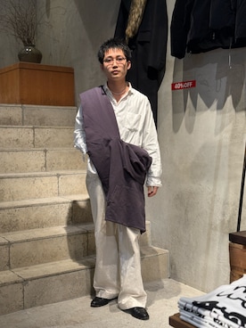 野口心さん（メンズ・175cm）の冬コーディネート