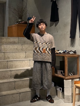 野口心さん（メンズ・175cm）の夏コーディネート