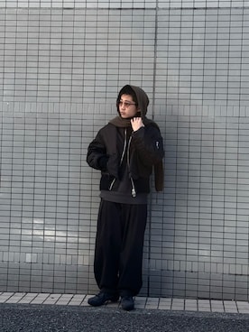 野口心さん（メンズ・175cm）の秋コーディネート