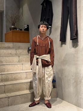 野口心さん(メンズ・175cm)の春コーディネート