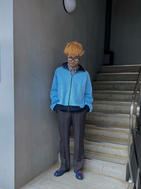 「GARDEN（ガーデン）のアイテム」を使った、野口心さん（メンズ・175cm）の冬コーディネート