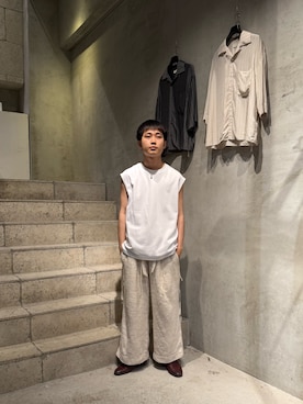 野口心さん（メンズ・175cm）の夏コーディネート