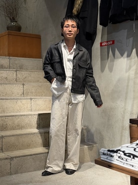 野口心さん（メンズ・175cm）の冬コーディネート