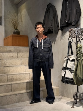 「アイテム（その他アウター）」を使った、野口心さん（メンズ・175cm・20代）の秋コーディネート