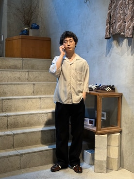 野口心さん(メンズ・175cm)の夏コーディネート
