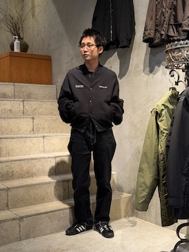 「SHINYAKOZUKA（シンヤコヅカ）のアイテム」を使った、野口心さん（メンズ・175cm）の秋コーディネート