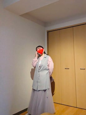 「Honeys（ハニーズ）のアイテム（トップス）」を使った、ぽんさん（レディース・149cm）の春コーディネート