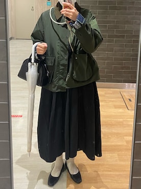 「ほめられ本命コーデ」｜「アイテム（ナイロンジャケット）」を使った、cheeさん（レディース・167cm）の冬コーディネート
