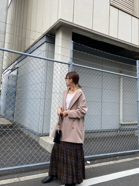「ブーツスタイル」｜「アイテム（その他シューズ）」を使った、koto_lemageさん（レディース・153cm）の秋コーディネート