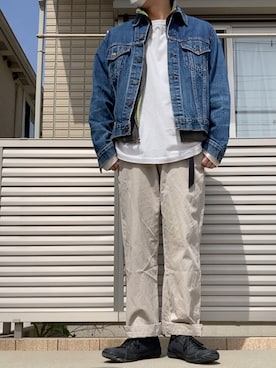 「Danner（ダナー）のアイテム（スニーカー）」を使った、まめさん（メンズ・171cm）の春コーディネート