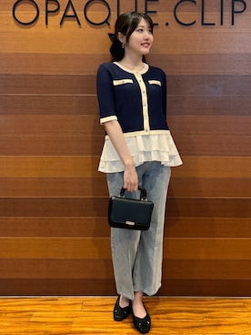「OPAQUE.CLIP（オペークドットクリップ）のアイテム」を使った、わかなさん（レディース・163cm）の夏コーディネート