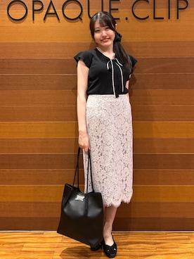 「OPAQUE.CLIP（オペークドットクリップ）のアイテム」を使った、わかなさん（レディース・163cm）の夏コーディネート