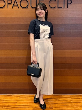 「OPAQUE.CLIP（オペークドットクリップ）のアイテム」を使った、わかなさん（レディース・163cm）の夏コーディネート