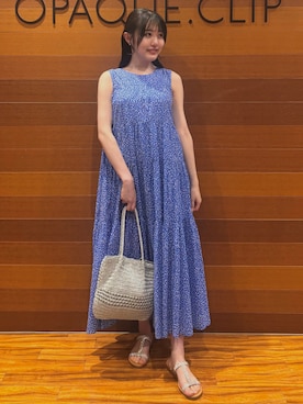 「OPAQUE.CLIP（オペークドットクリップ）のアイテム」を使った、わかなさん（レディース・163cm）の夏コーディネート