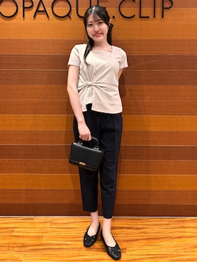 「OPAQUE.CLIP（オペークドットクリップ）のアイテム」を使った、わかなさん（レディース・163cm）の夏コーディネート