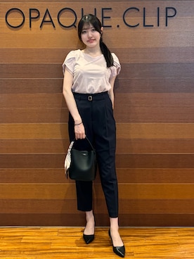「OPAQUE.CLIP（オペークドットクリップ）のアイテム」を使った、わかなさん（レディース・163cm）の夏コーディネート
