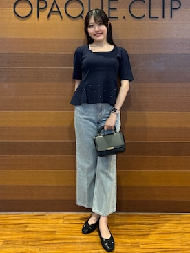 「OPAQUE.CLIP（オペークドットクリップ）のアイテム」を使った、わかなさん（レディース・163cm）の夏コーディネート