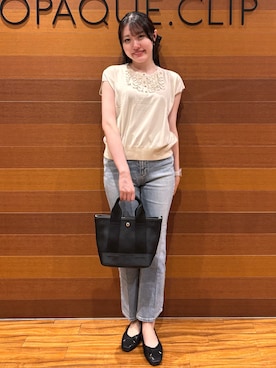 「OPAQUE.CLIP（オペークドットクリップ）のアイテム」を使った、わかなさん（レディース・163cm）の夏コーディネート