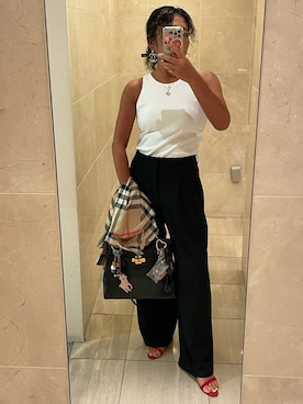 「BURBERRY（バーバリー）のアイテム」を使った、cocoacccoさん（レディース・157cm）の夏コーディネート