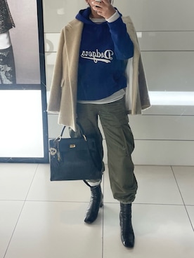 「GALLARDAGALANTE（ガリャルダガランテ）の【La nature linge】シアーチュールトップス（Tシャツ/カットソー、ホワイト系）」を使った、cocoacccoさん（レディース・157cm）の夏コーディネート