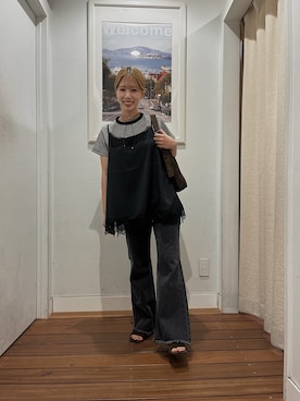 「URBAN RESEARCH Sonny Label（アーバンリサーチサニーレーベル）のアイテム（バッグ）」を使った、Wakanaさん（レディース・151cm）の夏コーディネート