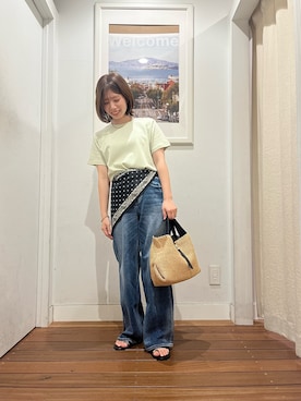 「URBAN RESEARCH Sonny Label（アーバンリサーチサニーレーベル）のアイテム（アクセサリー）」を使った、Wakanaさん（レディース・151cm）の夏コーディネート