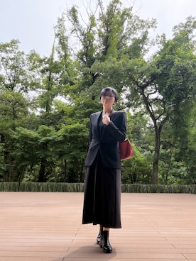 「LOEWE（ロエベ）のアイテム」を使った、雪日子/ Yukihikoさん（レディース・157cm）の夏コーディネート