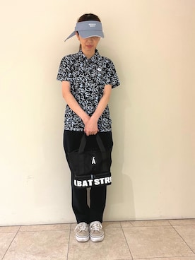 「ADABAT STREAM（アダバットストリーム）のアイテム」を使った、kumamotoadabateriさん（レディース・158cm）の夏コーディネート