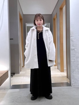 「アイテム（その他アウター）」を使った、しもださんさん（レディース・149cm）の冬コーディネート