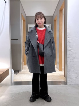 「アイテム（その他アウター）」を使った、しもださんさん（レディース・149cm）の冬コーディネート