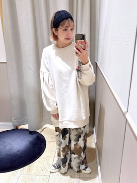 「リラックス」｜しもださんさん（レディース・149cm）の冬コーディネート