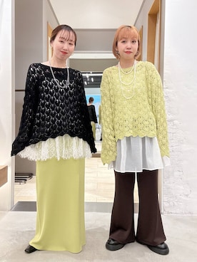 「LEPSIM（レプシィム）のアイテム」を使った、しもださんさん（レディース・149cm）の春コーディネート