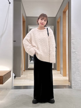 「and ST SALE」｜しもださんさん（レディース・149cm）の冬コーディネート