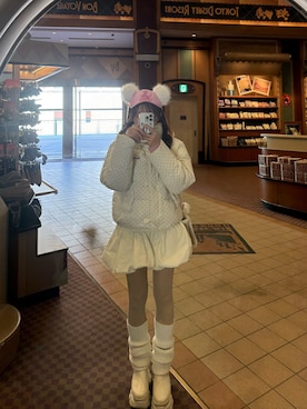 「アイテム（ブーティ）」を使った、biyoumichikaさん（レディース・154cm・30代）の冬コーディネート