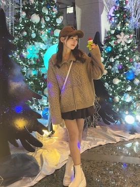 「アイテム（ブーティ）」を使った、biyoumichikaさん（レディース・154cm）の秋コーディネート