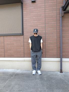 「Supreme （シュプリーム）のアイテム（帽子）」を使った、ichirousan1212さん（メンズ・168cm）の秋コーディネート