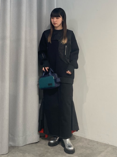 UN3D.（アンスリード） デニムスカート MA-1 DOCKING DENIM SKIRT / MA