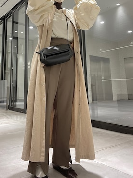 「淡色カジュアル」｜「アイテム（その他アウター）」を使った、kurumiさん（レディース・153cm）の春コーディネート