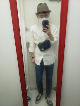 「caqu（サキュウ）のアイテム」を使った、🌟ぴかちゃん🌟低身長さん（メンズ・166cm）の秋コーディネート